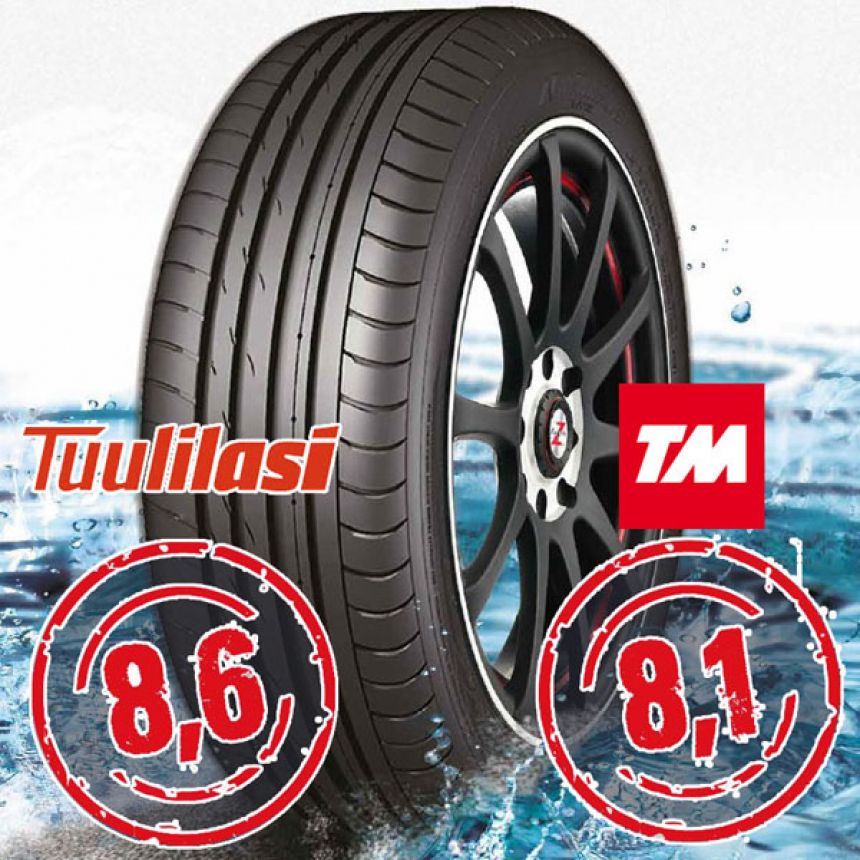 Sportnex AS-2+ TM- ja Tuulilasi-testimenestys 245/35-20 Y
